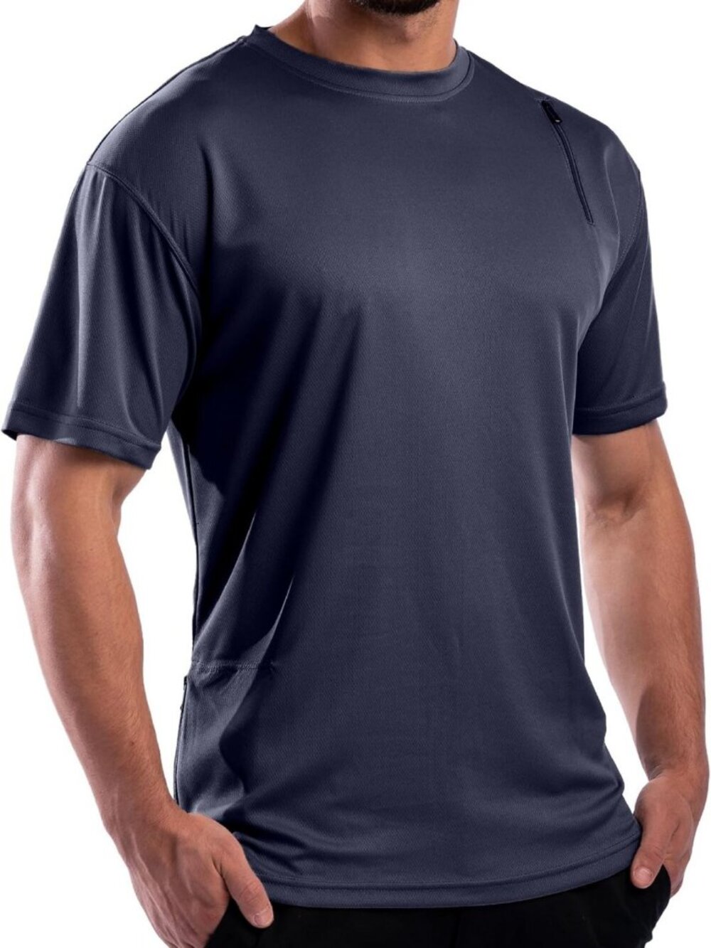 SCOTTeVEST Short Sleeve Performance T-Shirt for Men, 3 Pockets, for Travel
